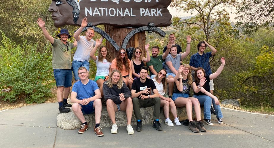 Groepsfoto Sequoia Park